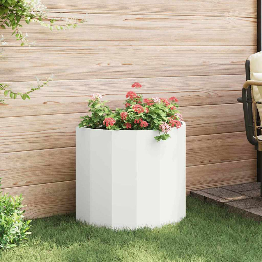 Plantenbak Wit 60 x 30 x 50 cm Staal