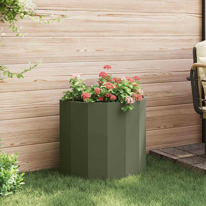 Plantenbak Olijf Groen 60 x 30 x 50 cm Staal