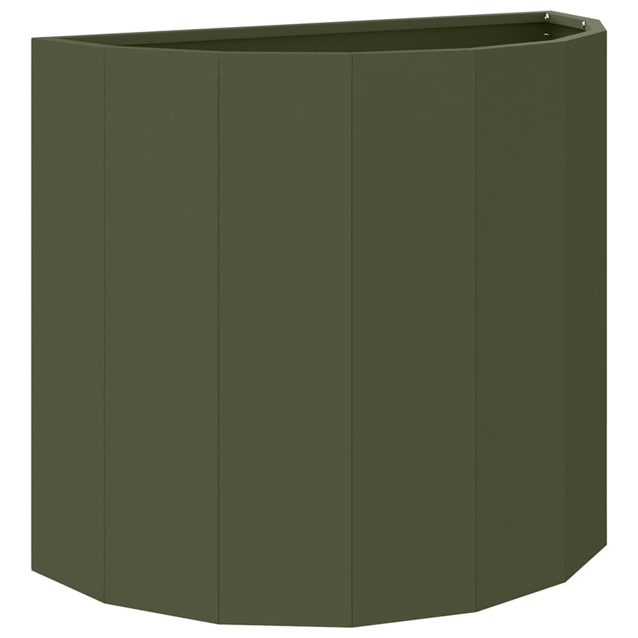 Plantenbak Olijf Groen 60 x 30 x 50 cm Staal