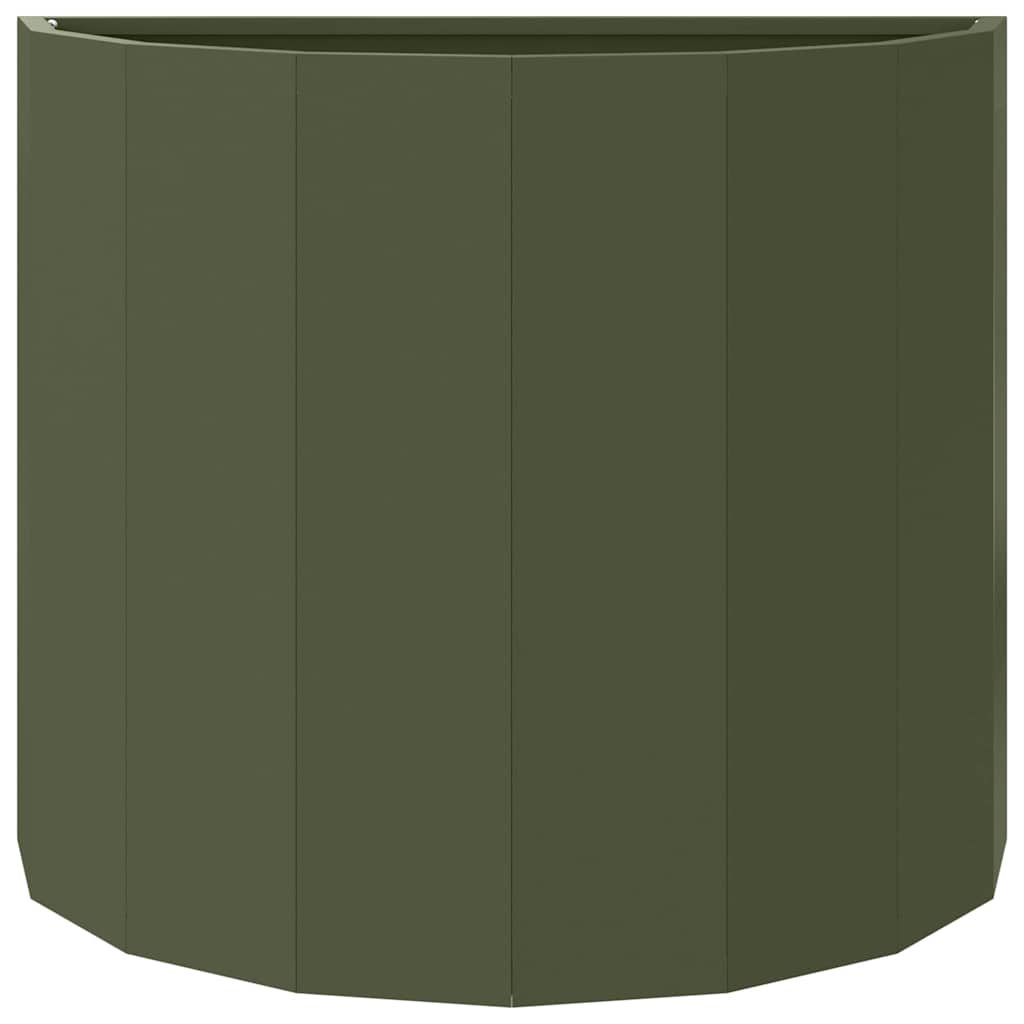 Plantenbak Olijf Groen 60 x 30 x 50 cm Staal