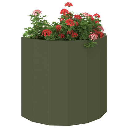 Plantenbak Olijf Groen 60 x 30 x 50 cm Staal