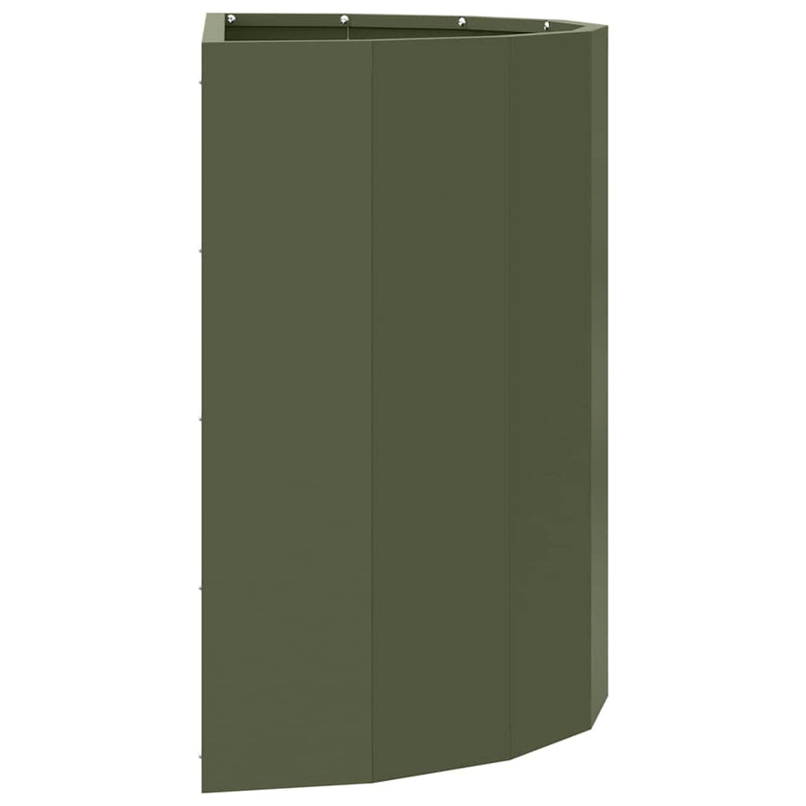 Plantenbak Olijf Groen 60 x 30 x 50 cm Staal