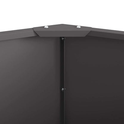 Plantenbak Zwart 120 x 120 x 35 cm Staal