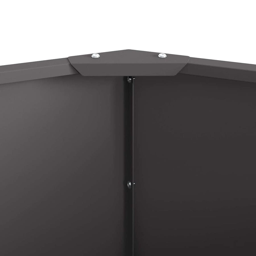 Plantenbak Zwart 120 x 120 x 35 cm Staal