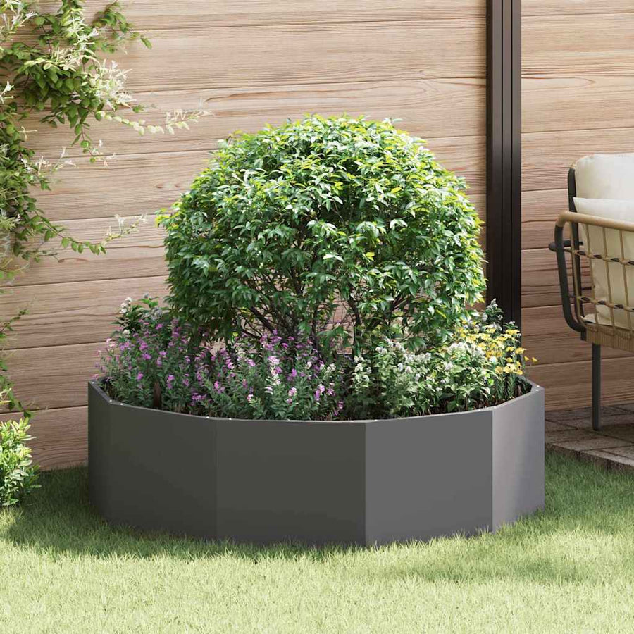 Plantenbak Zwart 120 x 120 x 35 cm Staal