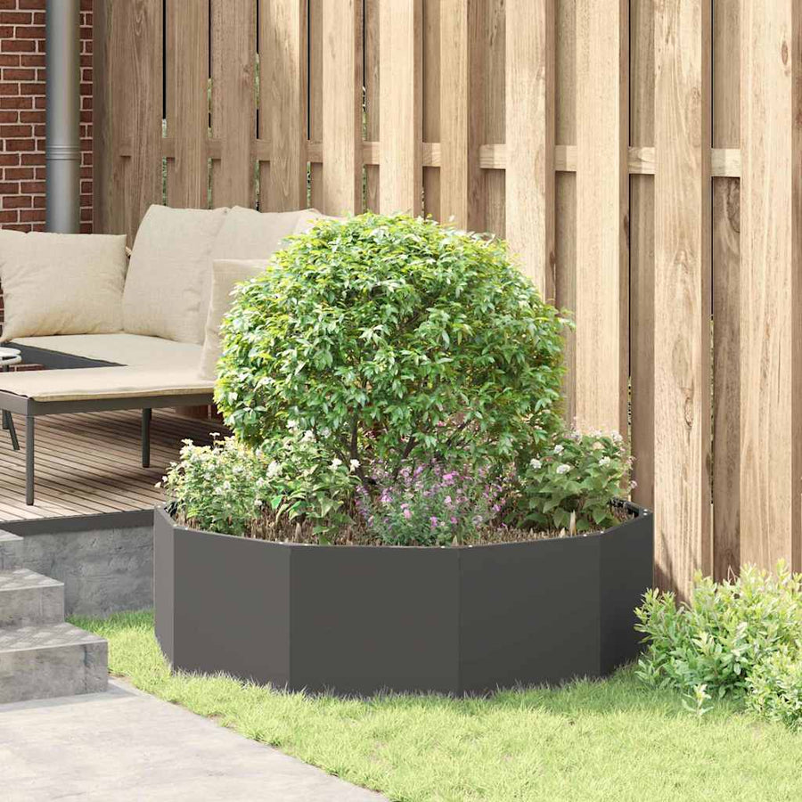 Plantenbak Zwart 120 x 120 x 35 cm Staal