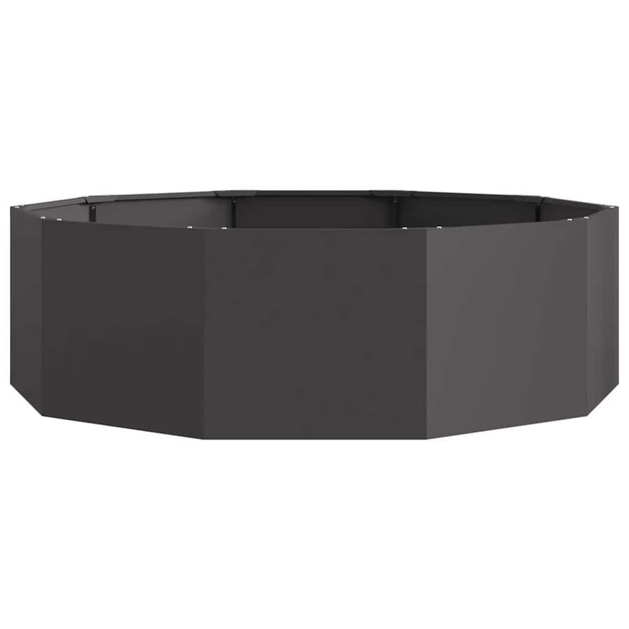 Plantenbak Zwart 120 x 120 x 35 cm Staal