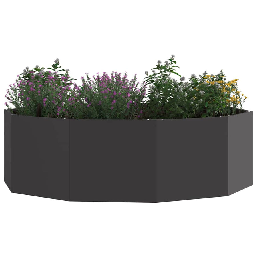 Plantenbak Zwart 120 x 120 x 35 cm Staal