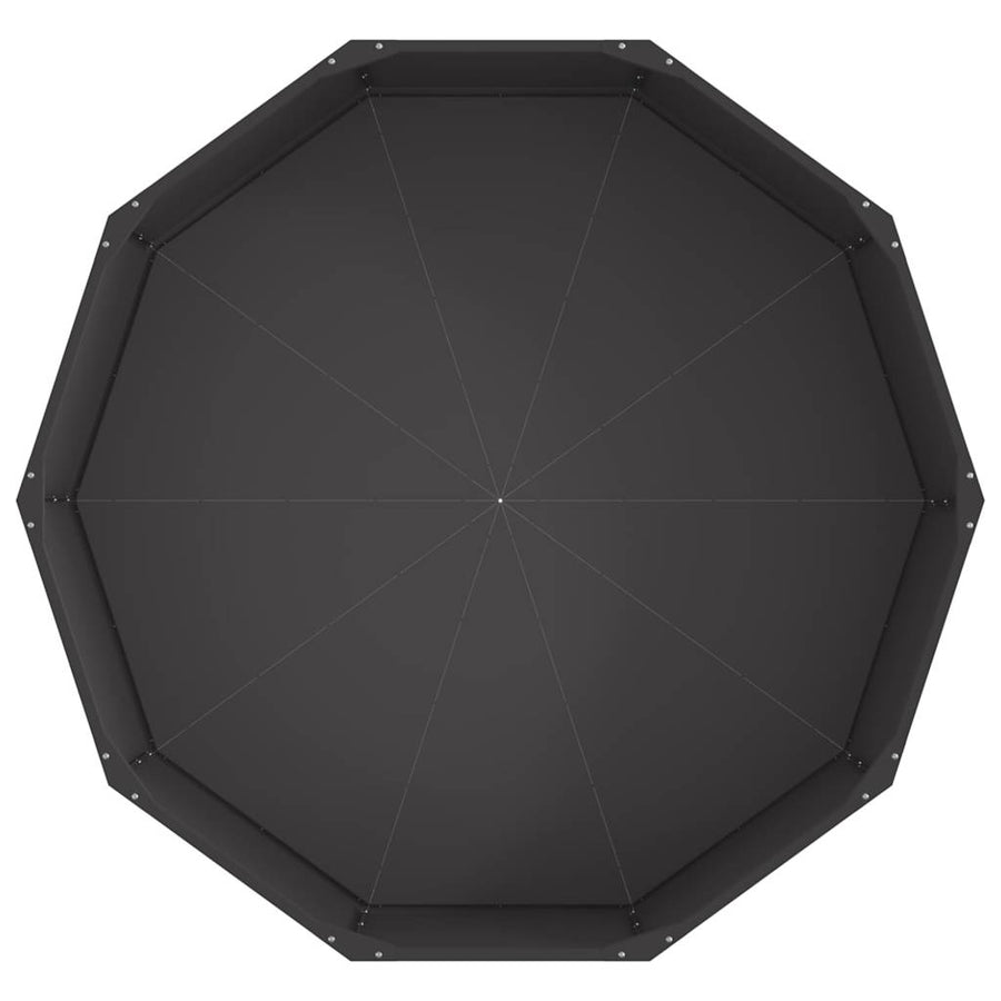 Plantenbak Zwart 120 x 120 x 35 cm Staal
