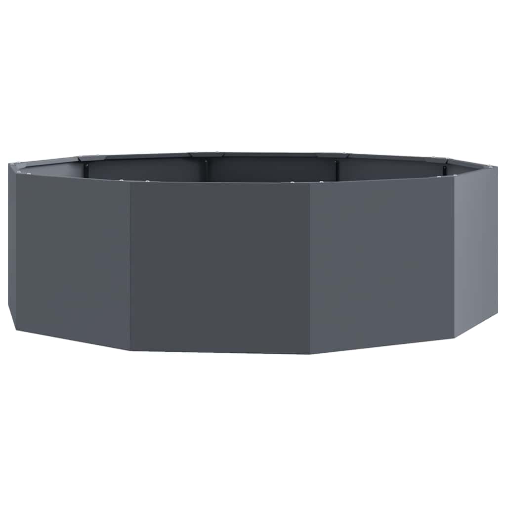 Plantenbak Antraciet 120 x 120 x 35 cm Staal