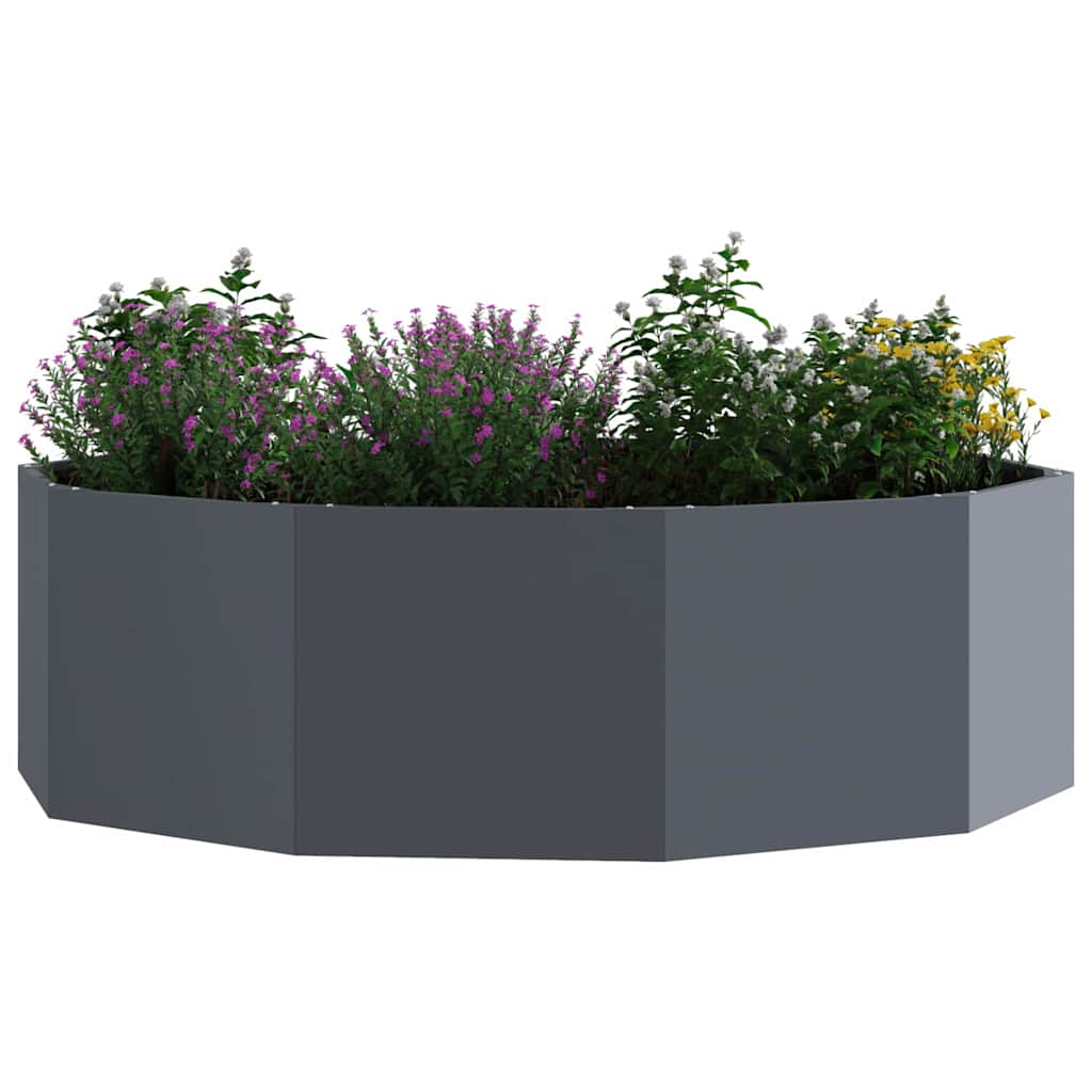 Plantenbak Antraciet 120 x 120 x 35 cm Staal