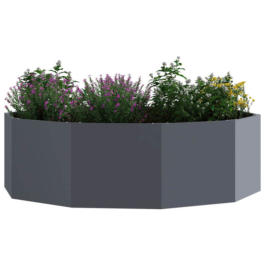 Plantenbak Antraciet 120 x 120 x 35 cm Staal