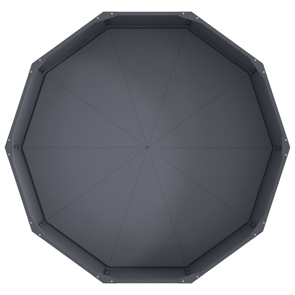 Plantenbak Antraciet 120 x 120 x 35 cm Staal