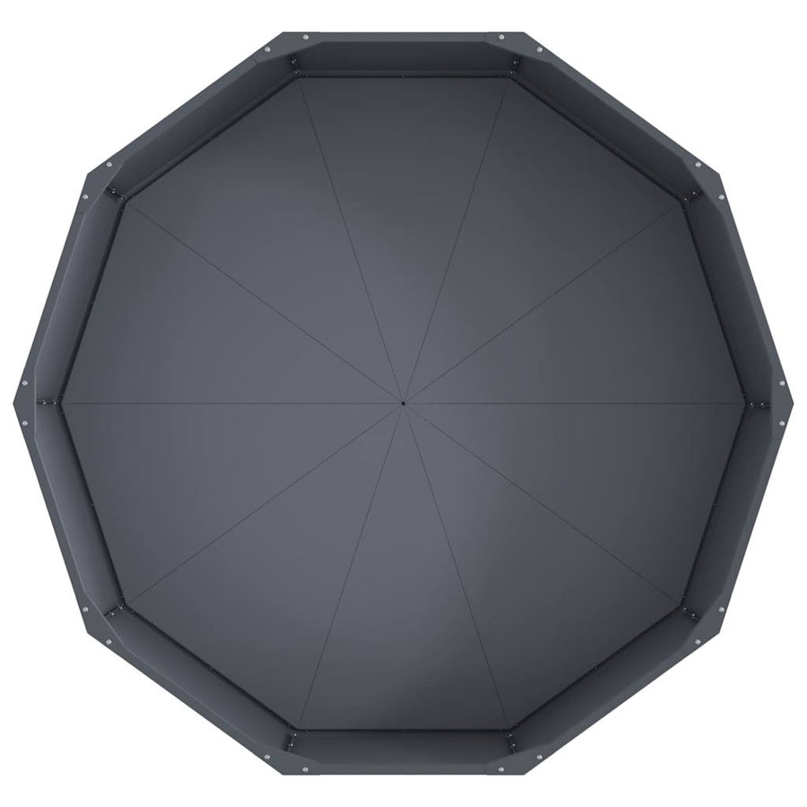 Plantenbak Antraciet 120 x 120 x 35 cm Staal