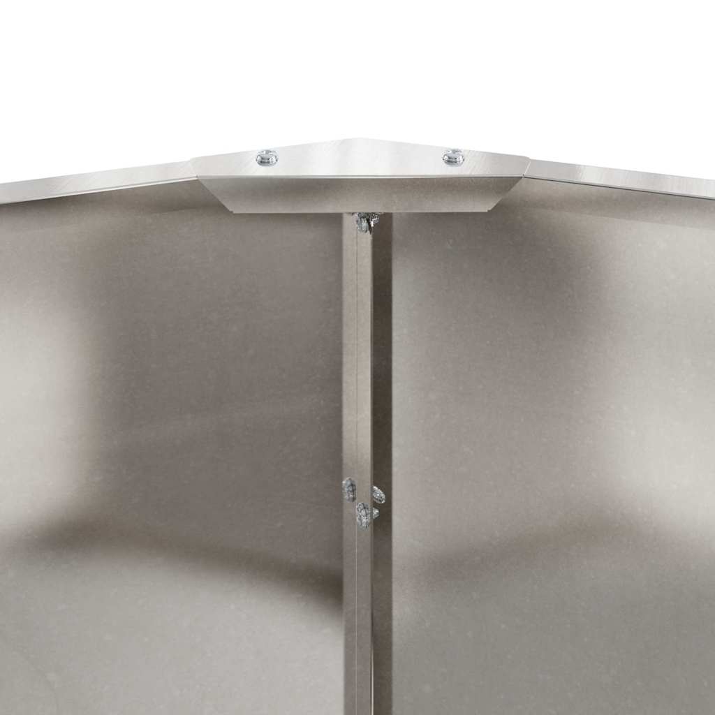 Plantenbak Zilver 120 x 120 x 35 cm Roestvrij staal