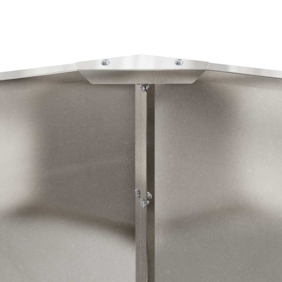 Plantenbak Zilver 120 x 120 x 35 cm Roestvrij staal