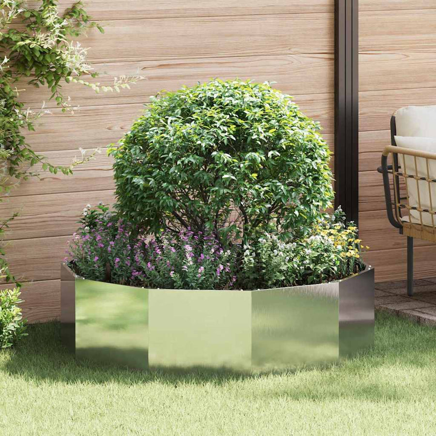 Plantenbak Zilver 120 x 120 x 35 cm Roestvrij staal