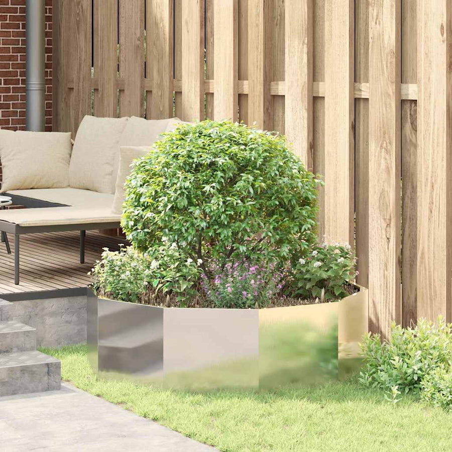 Plantenbak Zilver 120 x 120 x 35 cm Roestvrij staal