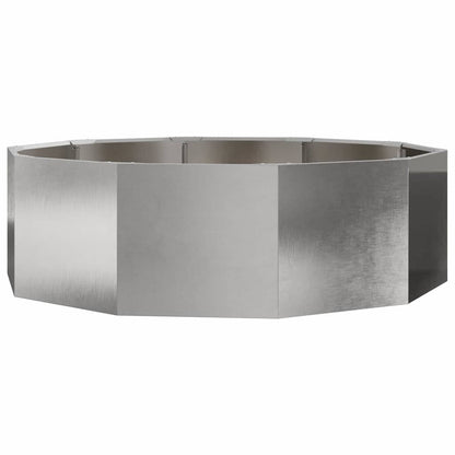 Plantenbak Zilver 120 x 120 x 35 cm Roestvrij staal