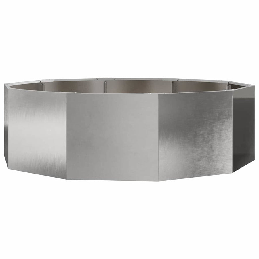 Plantenbak Zilver 120 x 120 x 35 cm Roestvrij staal