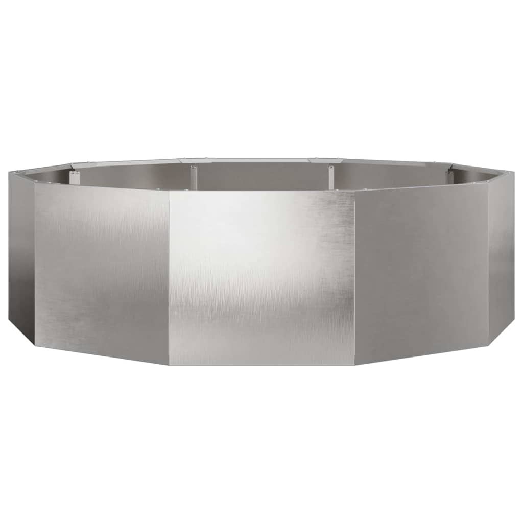 Plantenbak Zilver 120 x 120 x 35 cm Roestvrij staal