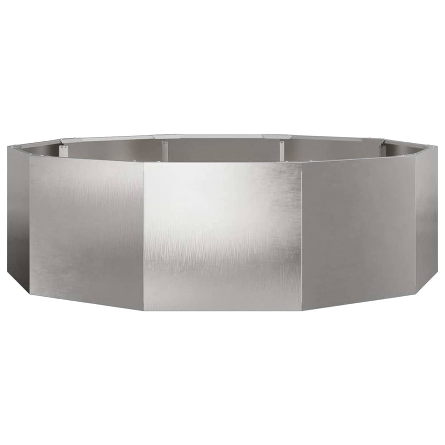 Plantenbak Zilver 120 x 120 x 35 cm Roestvrij staal