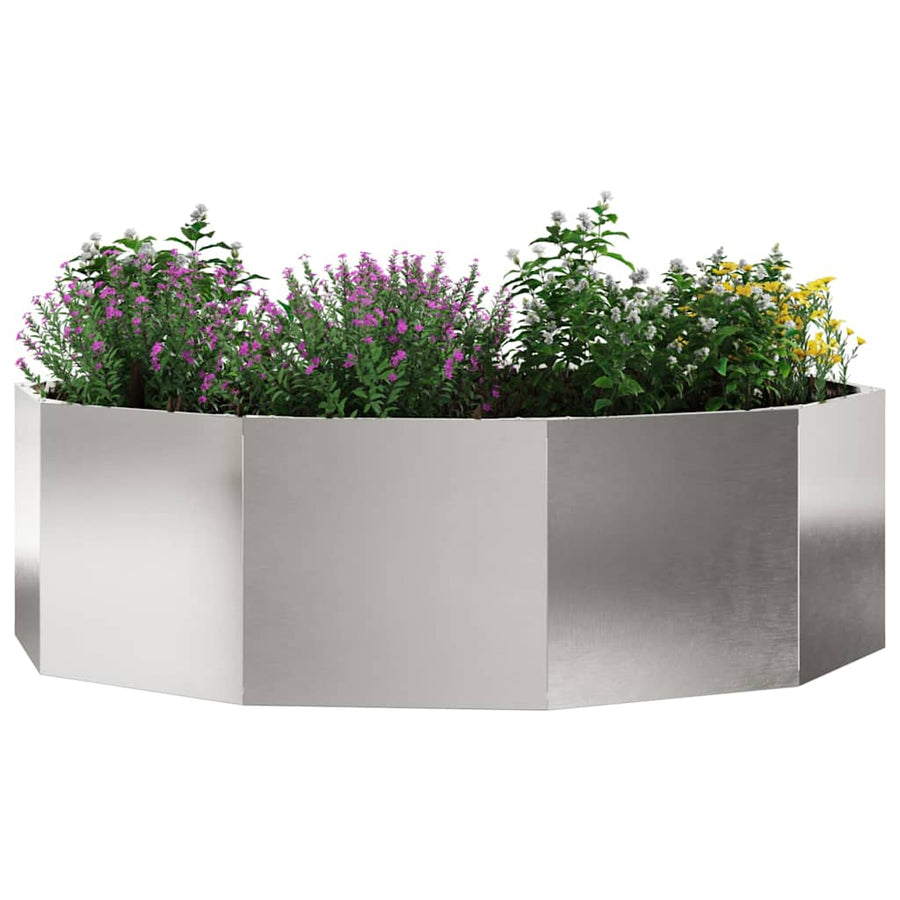 Plantenbak Zilver 120 x 120 x 35 cm Roestvrij staal