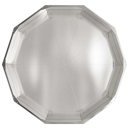 Plantenbak Zilver 120 x 120 x 35 cm Roestvrij staal
