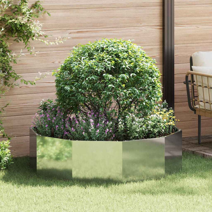 Plantenbak Zilver 120 x 120 x 35 cm Gegalvaniseerd staal