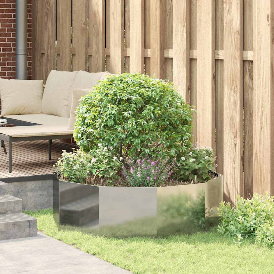 Plantenbak Zilver 120 x 120 x 35 cm Gegalvaniseerd staal