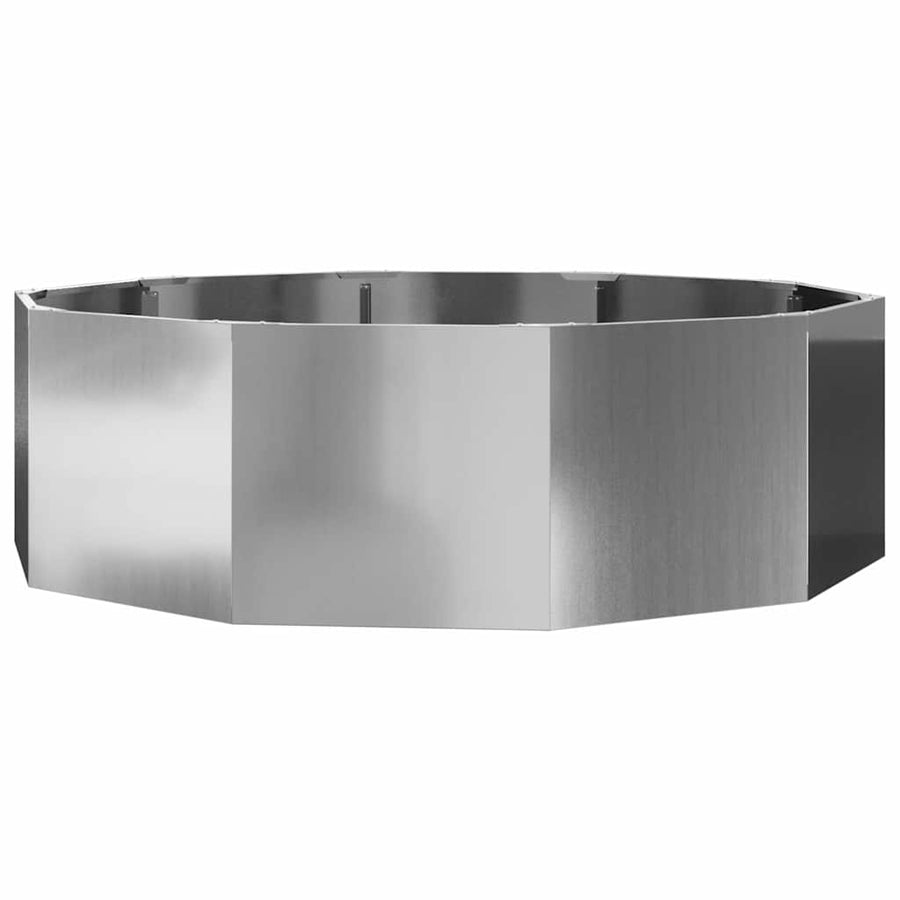 Plantenbak Zilver 120 x 120 x 35 cm Gegalvaniseerd staal