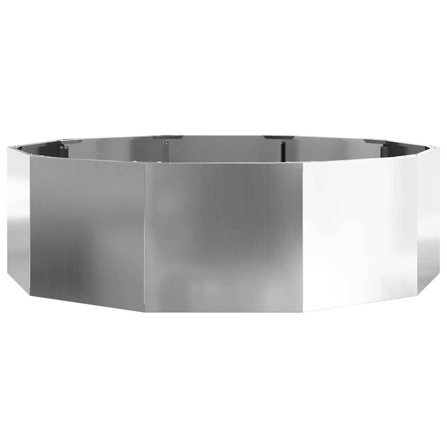 Plantenbak Zilver 120 x 120 x 35 cm Gegalvaniseerd staal
