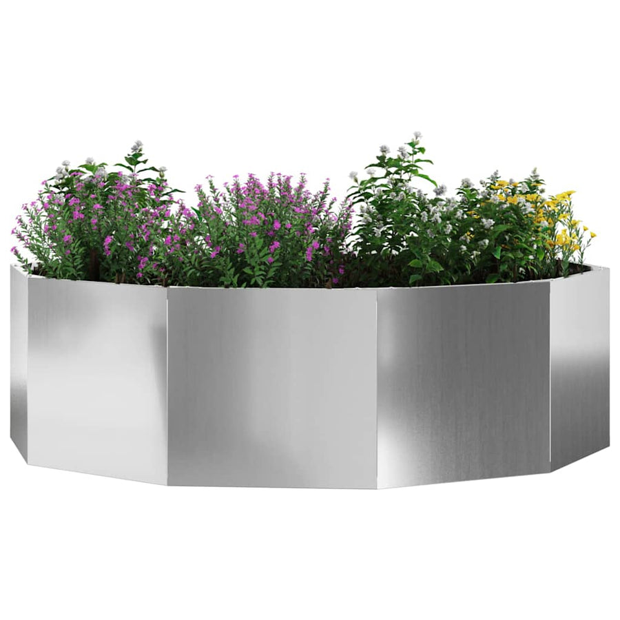 Plantenbak Zilver 120 x 120 x 35 cm Gegalvaniseerd staal