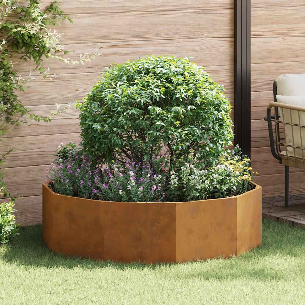 Plantenbak Roestig 120 x 120 x 35 cm Cortenstaal