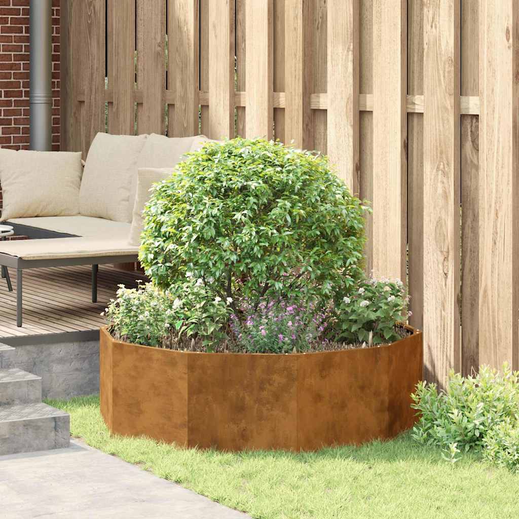 Plantenbak Roestig 120 x 120 x 35 cm Cortenstaal