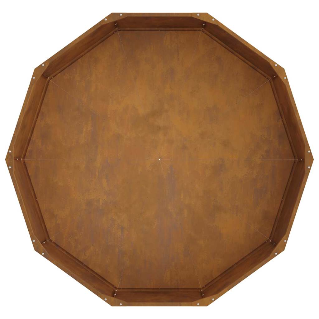 Plantenbak Roestig 120 x 120 x 35 cm Cortenstaal
