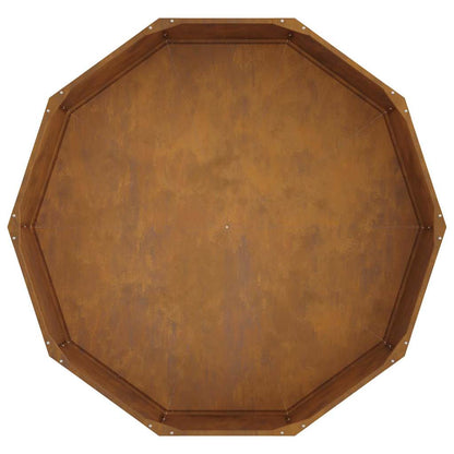 Plantenbak Roestig 120 x 120 x 35 cm Cortenstaal