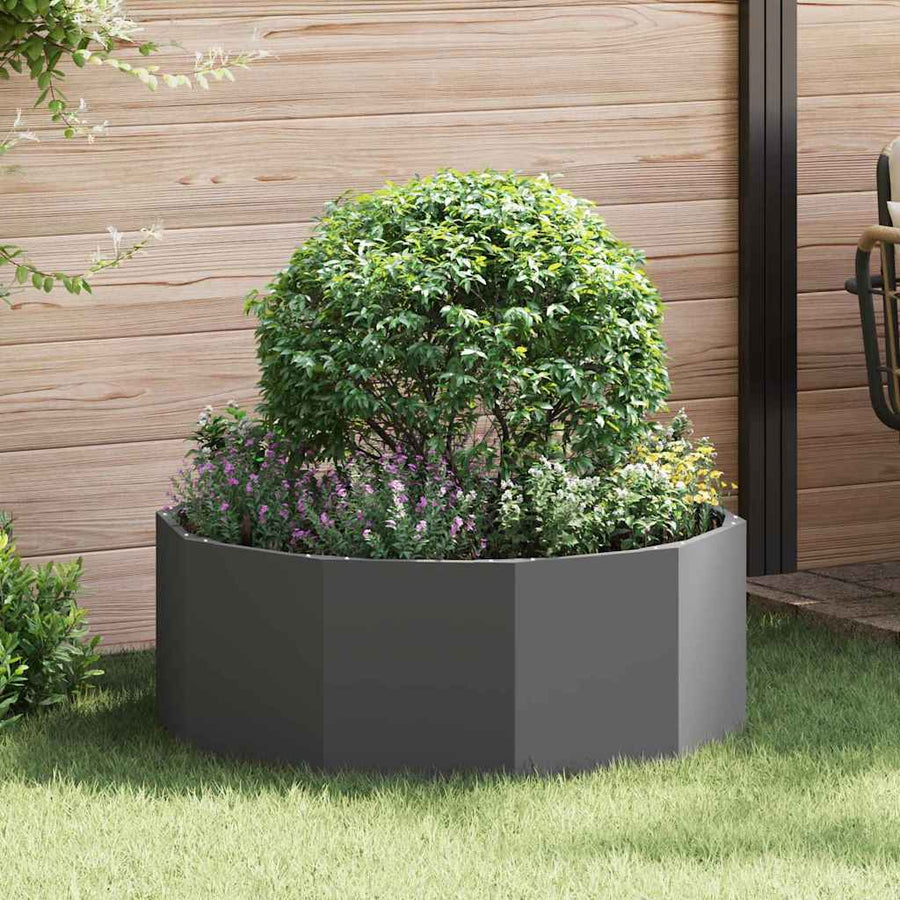 Plantenbak Zwart 90 x 90 x 35 cm Staal