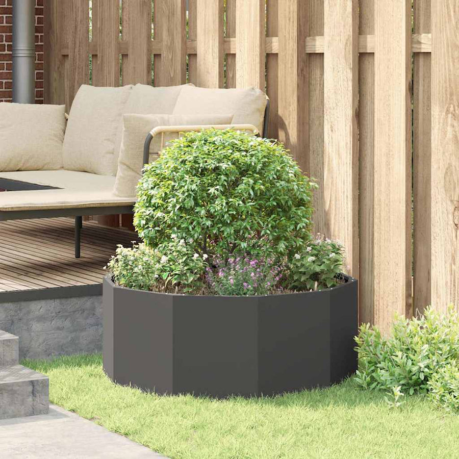 Plantenbak Zwart 90 x 90 x 35 cm Staal