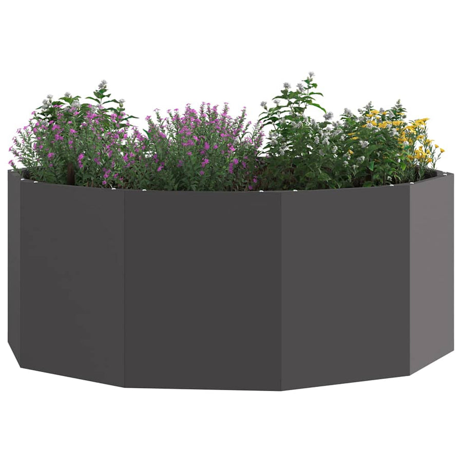 Plantenbak Zwart 90 x 90 x 35 cm Staal