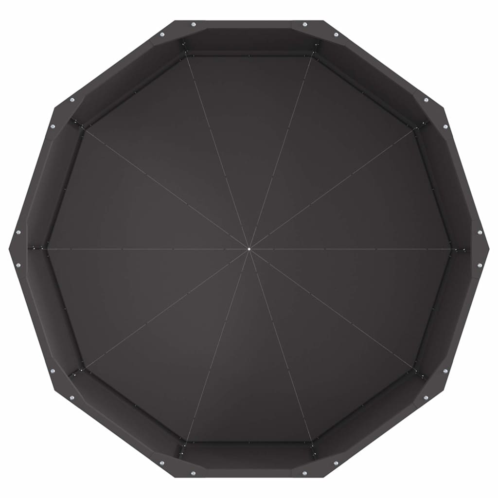 Plantenbak Zwart 90 x 90 x 35 cm Staal