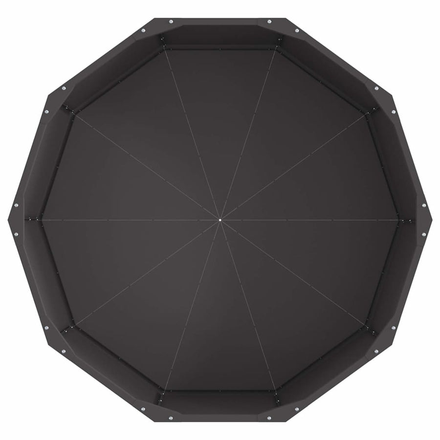 Plantenbak Zwart 90 x 90 x 35 cm Staal