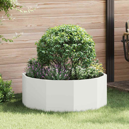 Plantenbak Wit 90 x 90 x 35 cm Staal