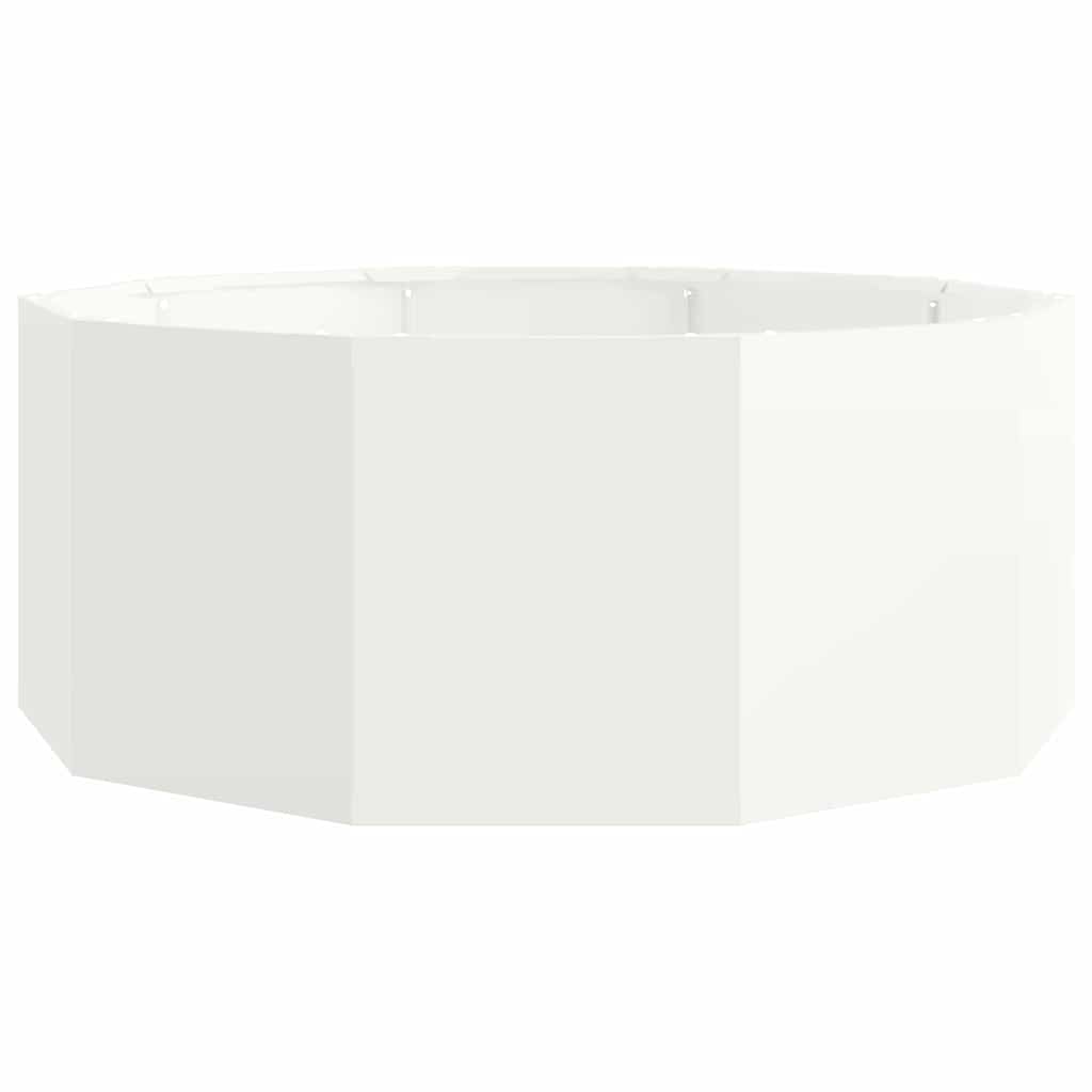 Plantenbak Wit 90 x 90 x 35 cm Staal