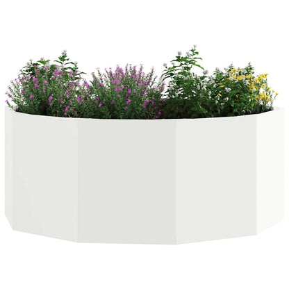 Plantenbak Wit 90 x 90 x 35 cm Staal