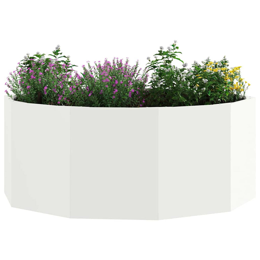 Plantenbak Wit 90 x 90 x 35 cm Staal