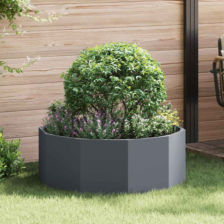 Plantenbak Antraciet 90 x 90 x 35 cm Staal