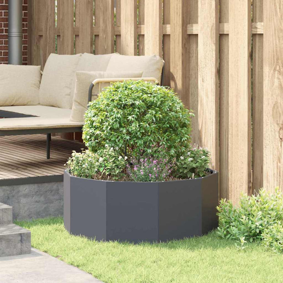 Plantenbak Antraciet 90 x 90 x 35 cm Staal