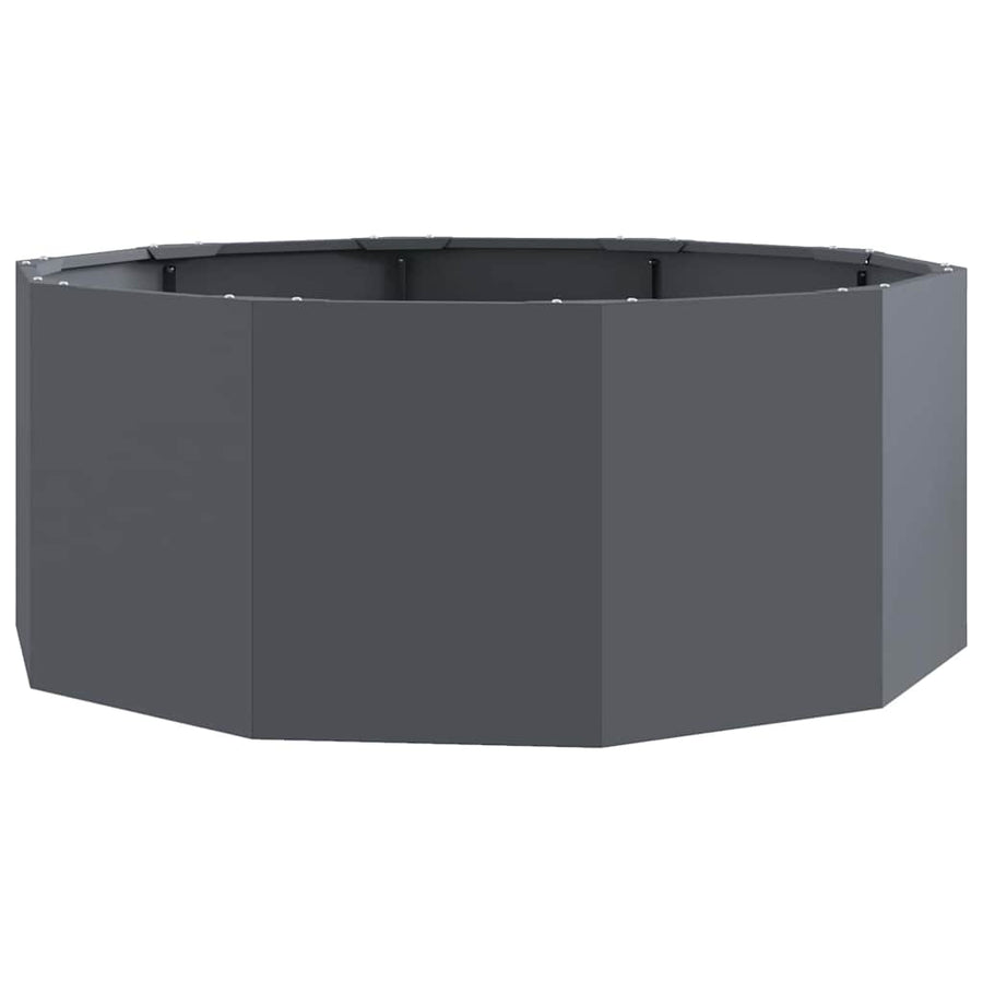 Plantenbak Antraciet 90 x 90 x 35 cm Staal