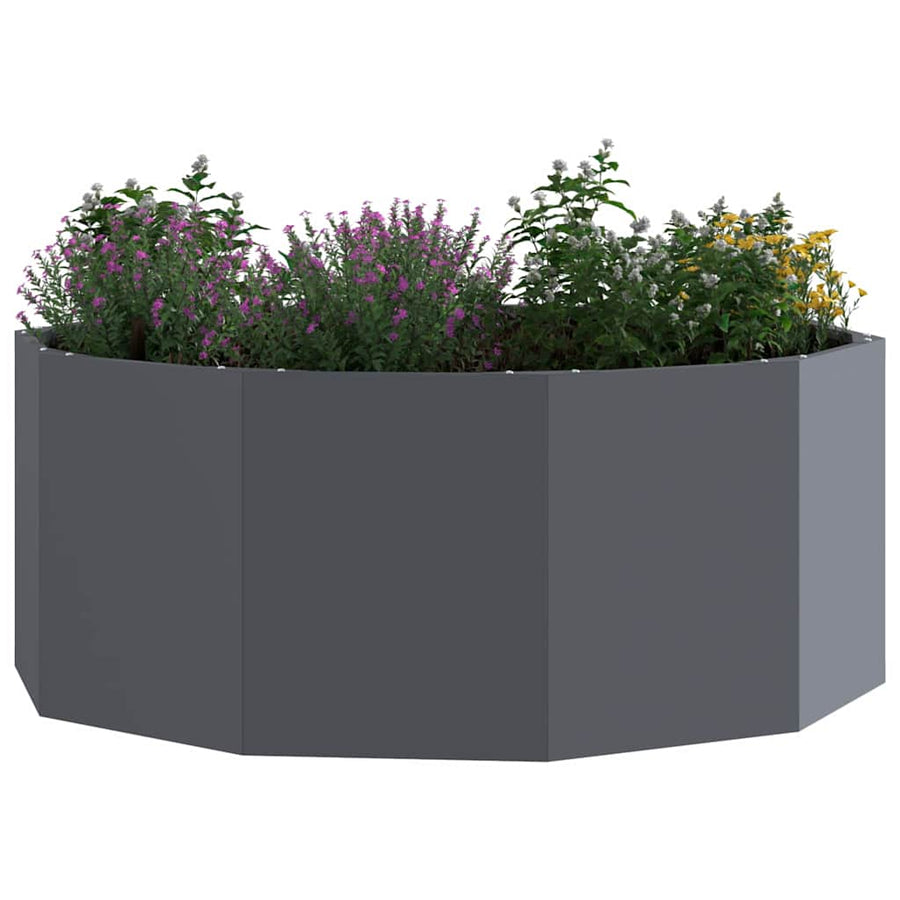 Plantenbak Antraciet 90 x 90 x 35 cm Staal
